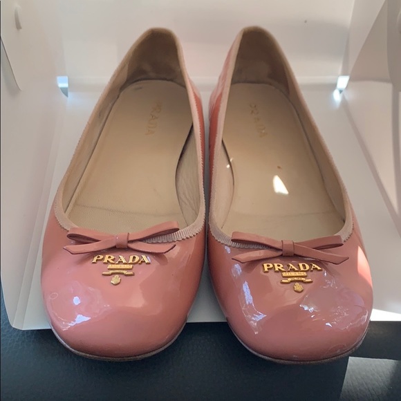 PRADA patent pink ballerina flats - Picture 1 of 5